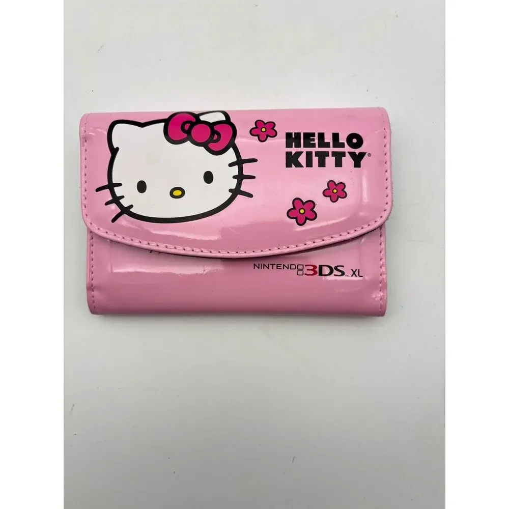 Hello Kitty Nintendo 3DS Pink Travel Case Console Game Holder Pouch VG Condition
